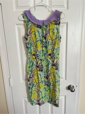 Kate Spade Neal Flora Peter Pan Collar Dress Size 6